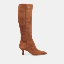AUGGIE WIDE CALF BOOTS BROWN SUEDE