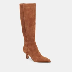 AUGGIE WIDE CALF BOOTS BROWN SUEDE
