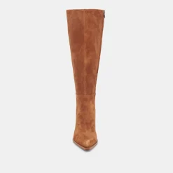 AUGGIE WIDE CALF BOOTS BROWN SUEDE