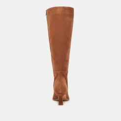 AUGGIE WIDE CALF BOOTS BROWN SUEDE