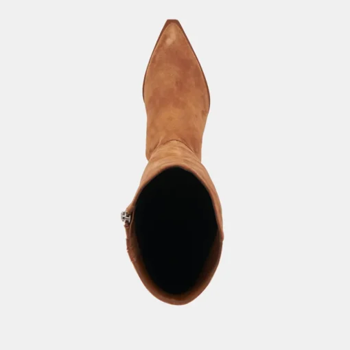 AUGGIE WIDE CALF BOOTS BROWN SUEDE