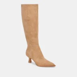 AUGGIE WIDE CALF BOOTS CAMEL SUEDE
