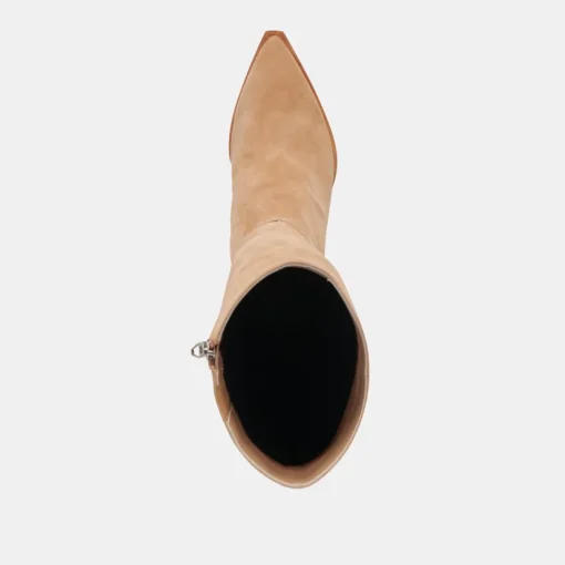 AUGGIE WIDE CALF BOOTS CAMEL SUEDE