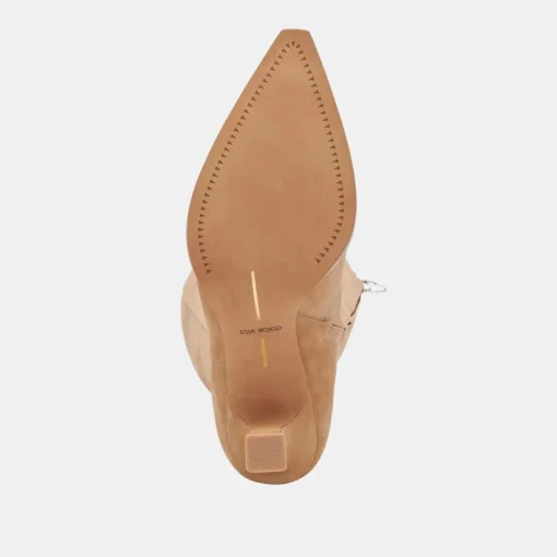 AUGGIE WIDE CALF BOOTS CAMEL SUEDE