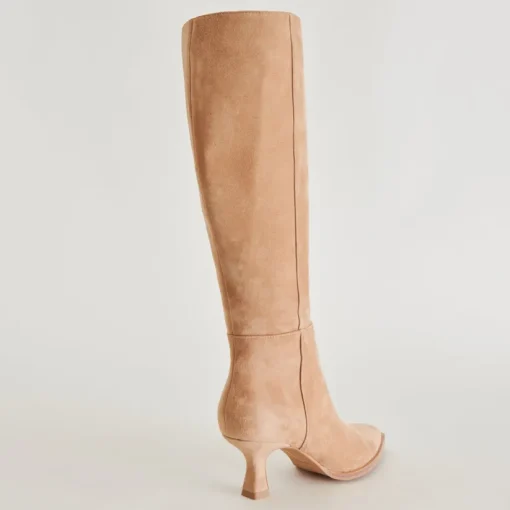AUGGIE WIDE CALF BOOTS CAMEL SUEDE