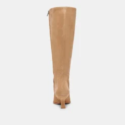 AUGGIE WIDE CALF BOOTS CAMEL SUEDE