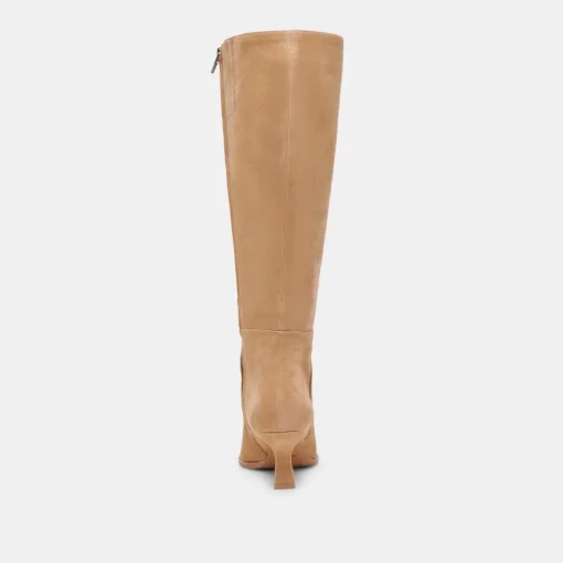 AUGGIE WIDE CALF BOOTS CAMEL SUEDE