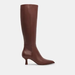 AUGGIE WIDE CALF BOOTS CHOCOLATE LEATHER