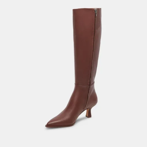 AUGGIE WIDE CALF BOOTS CHOCOLATE LEATHER