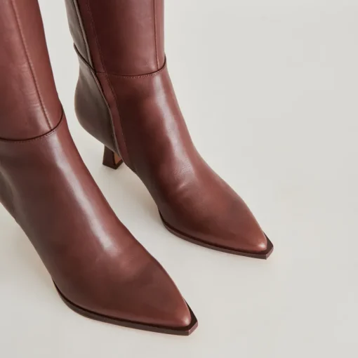 AUGGIE WIDE CALF BOOTS CHOCOLATE LEATHER