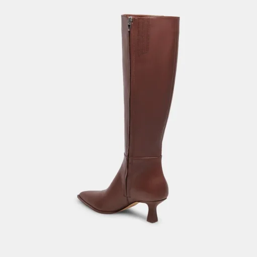 AUGGIE WIDE CALF BOOTS CHOCOLATE LEATHER