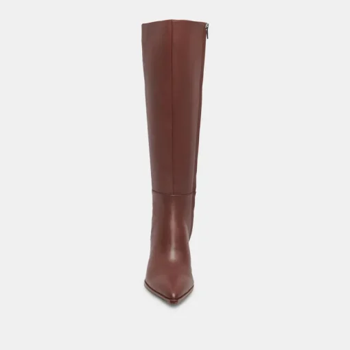 AUGGIE WIDE CALF BOOTS CHOCOLATE LEATHER