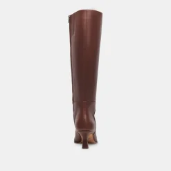 AUGGIE WIDE CALF BOOTS CHOCOLATE LEATHER