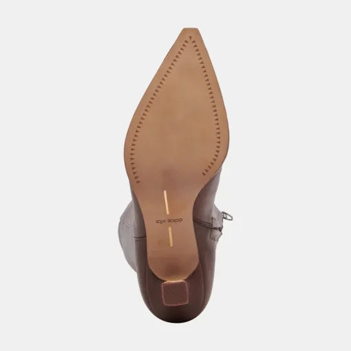 AUGGIE WIDE CALF BOOTS CHOCOLATE LEATHER
