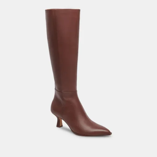 AUGGIE WIDE CALF BOOTS CHOCOLATE LEATHER