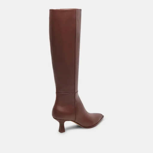 AUGGIE WIDE CALF BOOTS CHOCOLATE LEATHER