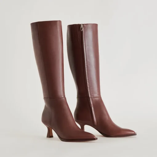 AUGGIE WIDE CALF BOOTS CHOCOLATE LEATHER