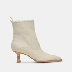 AUSTIN BOOTS IVORY DENIM