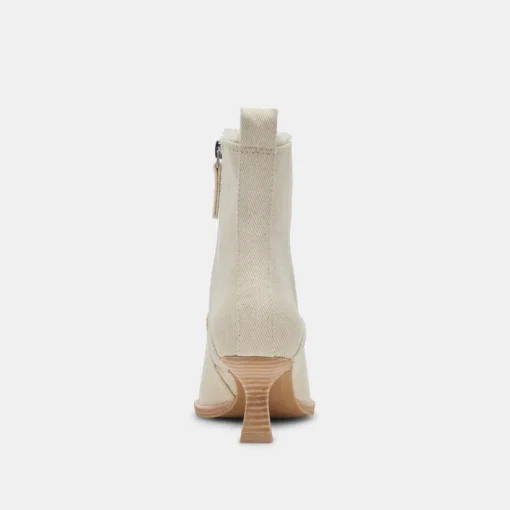 AUSTIN BOOTS IVORY DENIM
