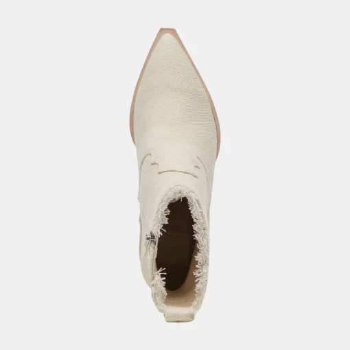 AUSTIN BOOTS IVORY DENIM