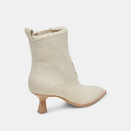 AUSTIN BOOTS IVORY DENIM