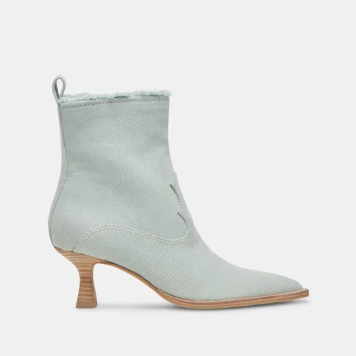 AUSTIN BOOTS LIGHT BLUE DENIM