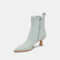 AUSTIN BOOTS LIGHT BLUE DENIM