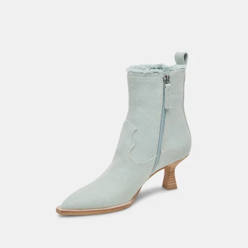 AUSTIN BOOTS LIGHT BLUE DENIM