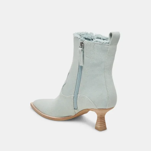 AUSTIN BOOTS LIGHT BLUE DENIM