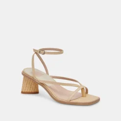 BANITA WIDE SANDALS LT NATURAL RAFFIA