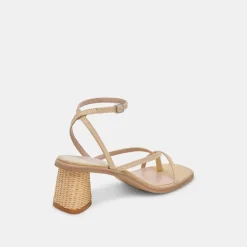 BANITA WIDE SANDALS LT NATURAL RAFFIA