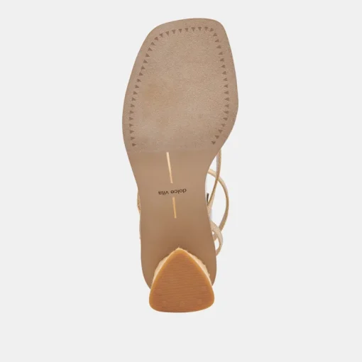 BANITA WIDE SANDALS LT NATURAL RAFFIA