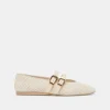 BAYLEE BALLET FLATS BONE PERFORATED SUEDE