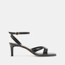 BECKI HEELS MIDNIGHT CRINKLE PATENT