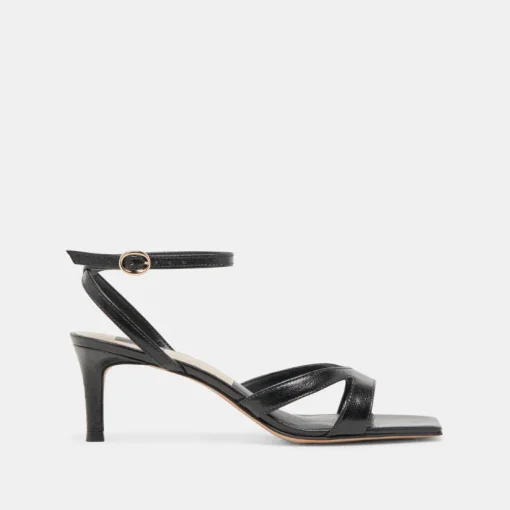 BECKI HEELS MIDNIGHT CRINKLE PATENT