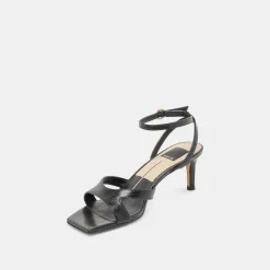 BECKI HEELS MIDNIGHT CRINKLE PATENT