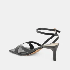 BECKI HEELS MIDNIGHT CRINKLE PATENT