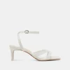 BECKI HEELS TRUE WHITE LEATHER