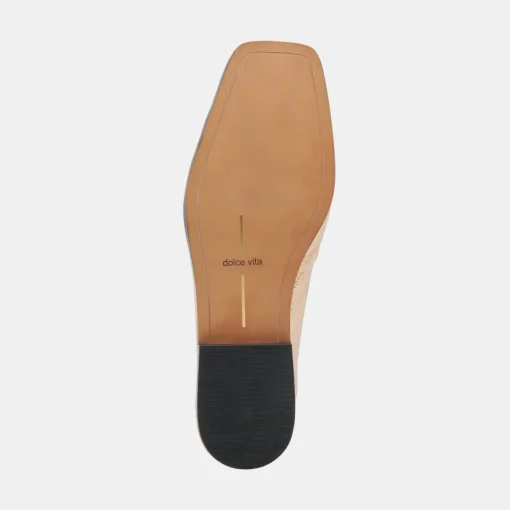 BENY FLATS GOLD DISTRESSED LEATHER
