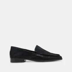 BENY FLATS ONYX EMBOSSED LEATHER
