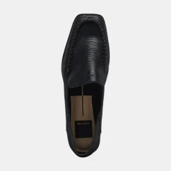 BENY FLATS ONYX EMBOSSED LEATHER
