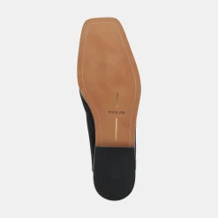 BENY FLATS ONYX EMBOSSED LEATHER