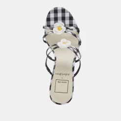 BETE HEELS BLACK WHITE GINGHAM