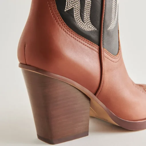 BLANCH BOOTS BROWN BLACK LEATHER