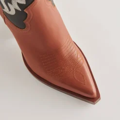 BLANCH BOOTS BROWN BLACK LEATHER