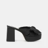 BLARE HEELS ONYX SATIN