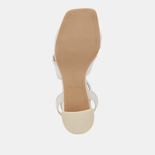 BRENNA HEELS IVORY SATIN