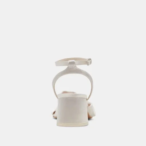 BRENNA HEELS IVORY SATIN