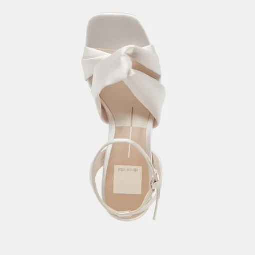 BRENNA HEELS IVORY SATIN