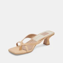 BREVEL HEELS NATURAL RAFFIA
